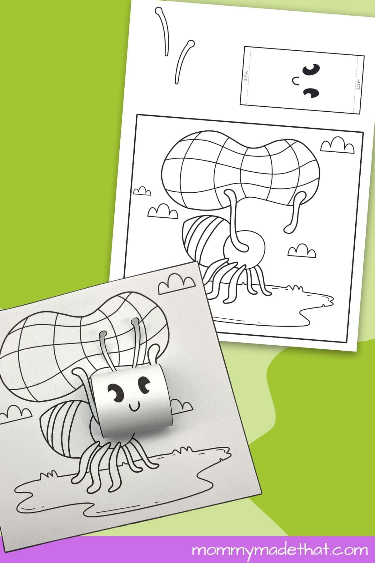 3D ant coloring sheet