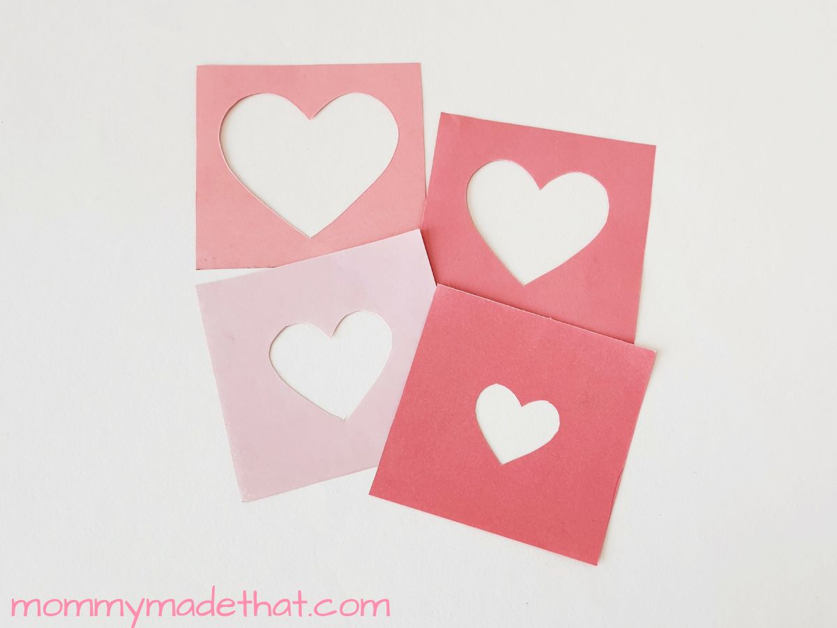 3D paper heart craft