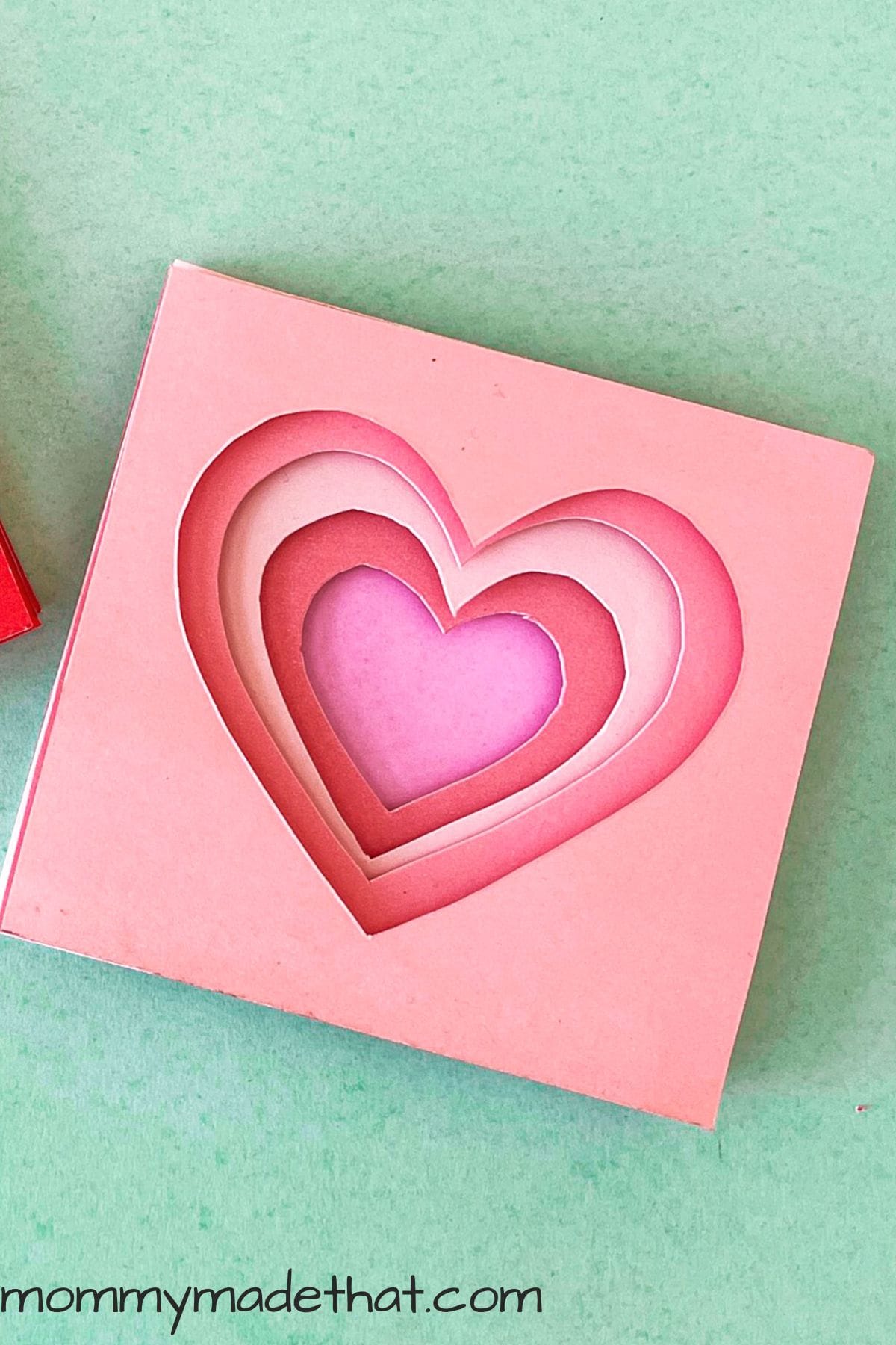 how to make 3D paper heart