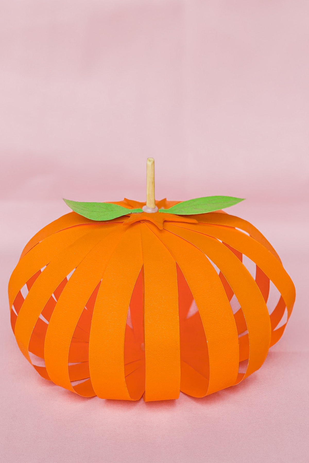 Cute Paper Strip 3D Pumpkin Craft