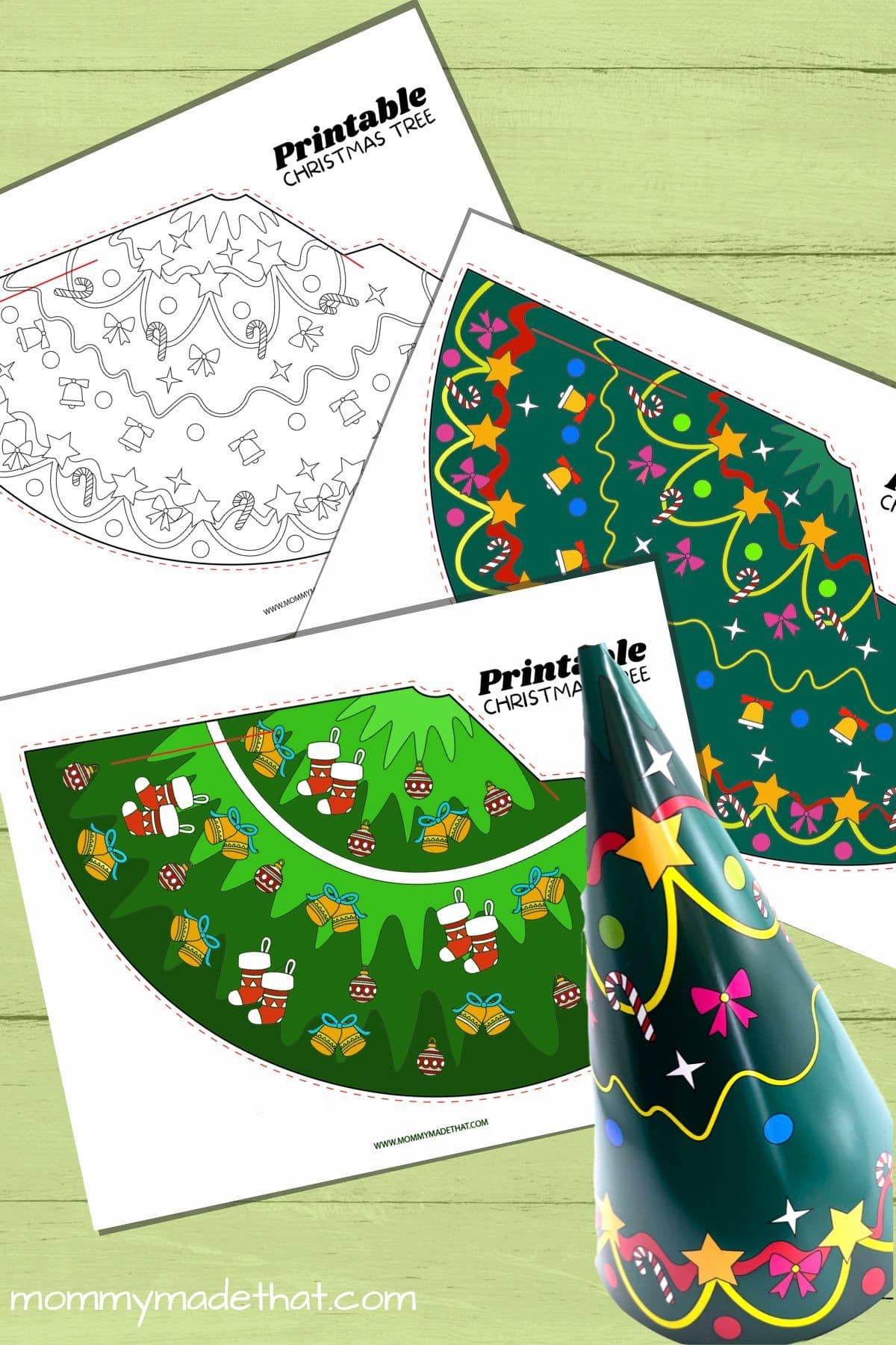 printable Christmas tree craft