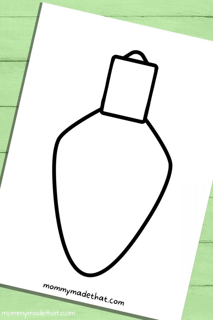 Cute Christmas Light Templates (Free Printable!)