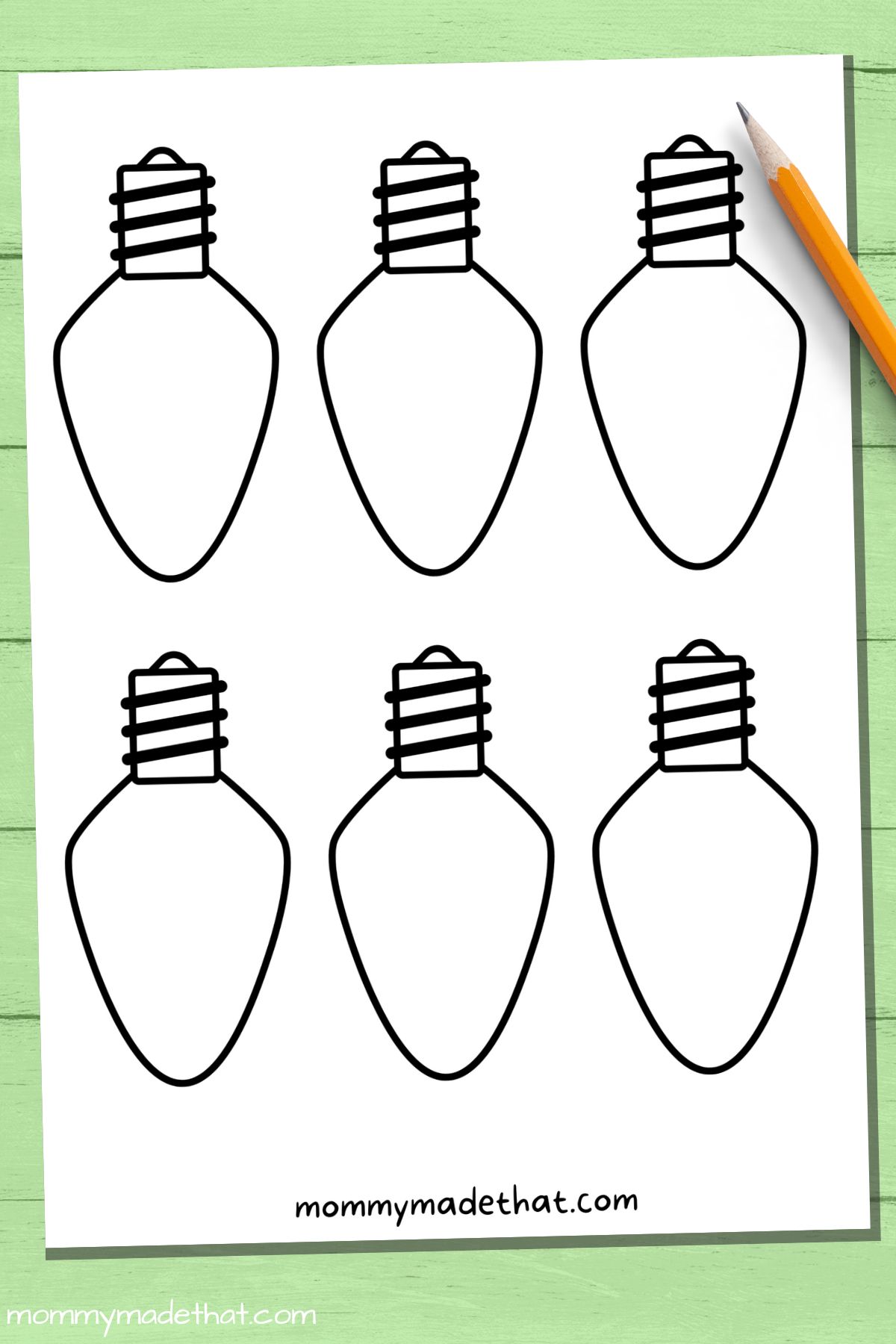 Christmas light templates