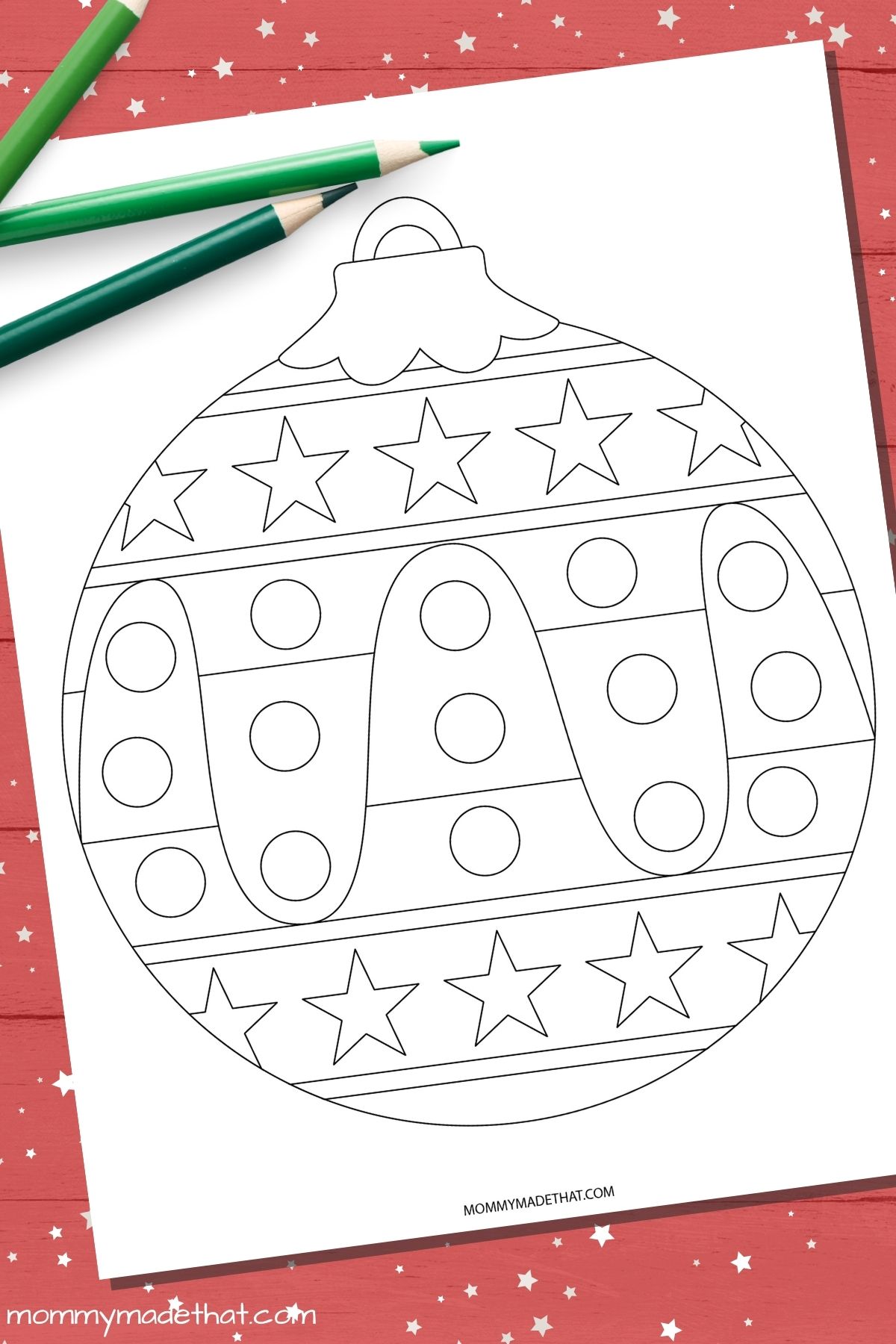 Christmas ornament coloring pages Free printables