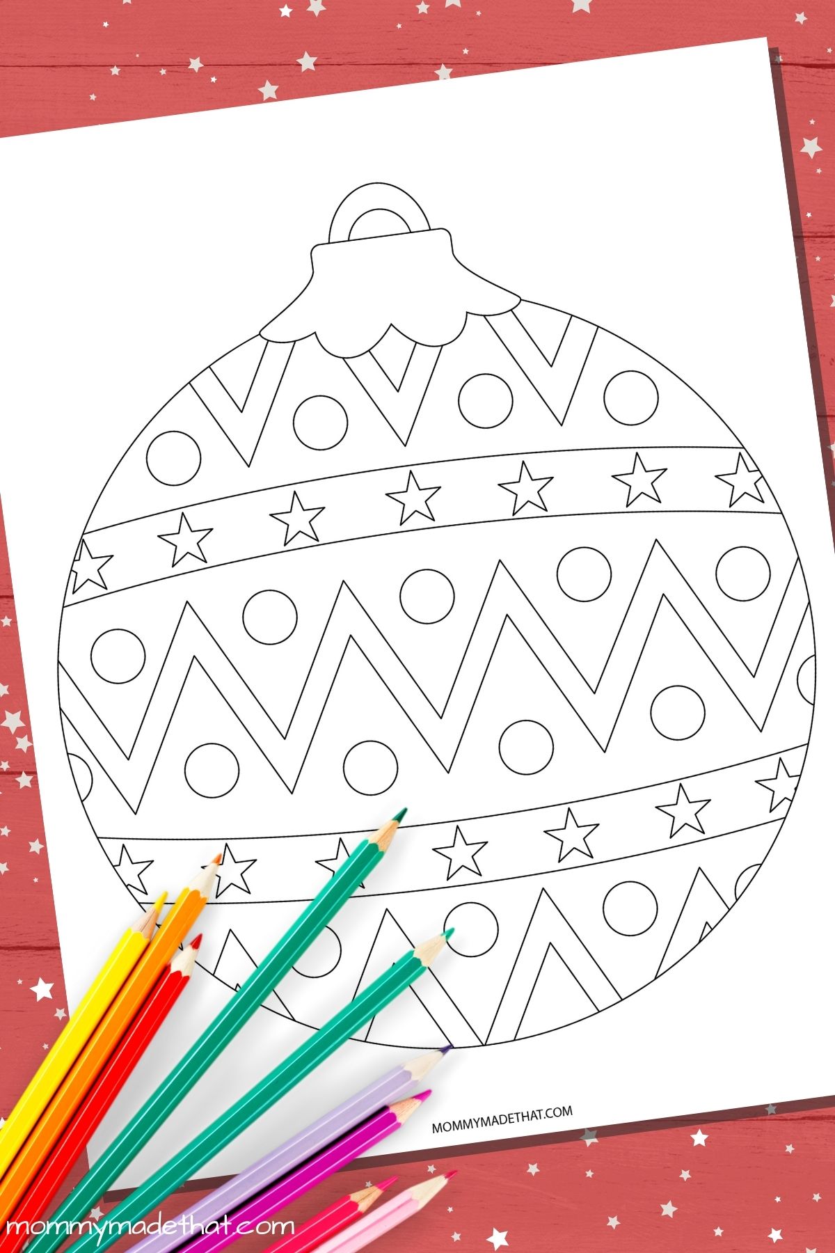 Christmas ornament coloring pages for adults