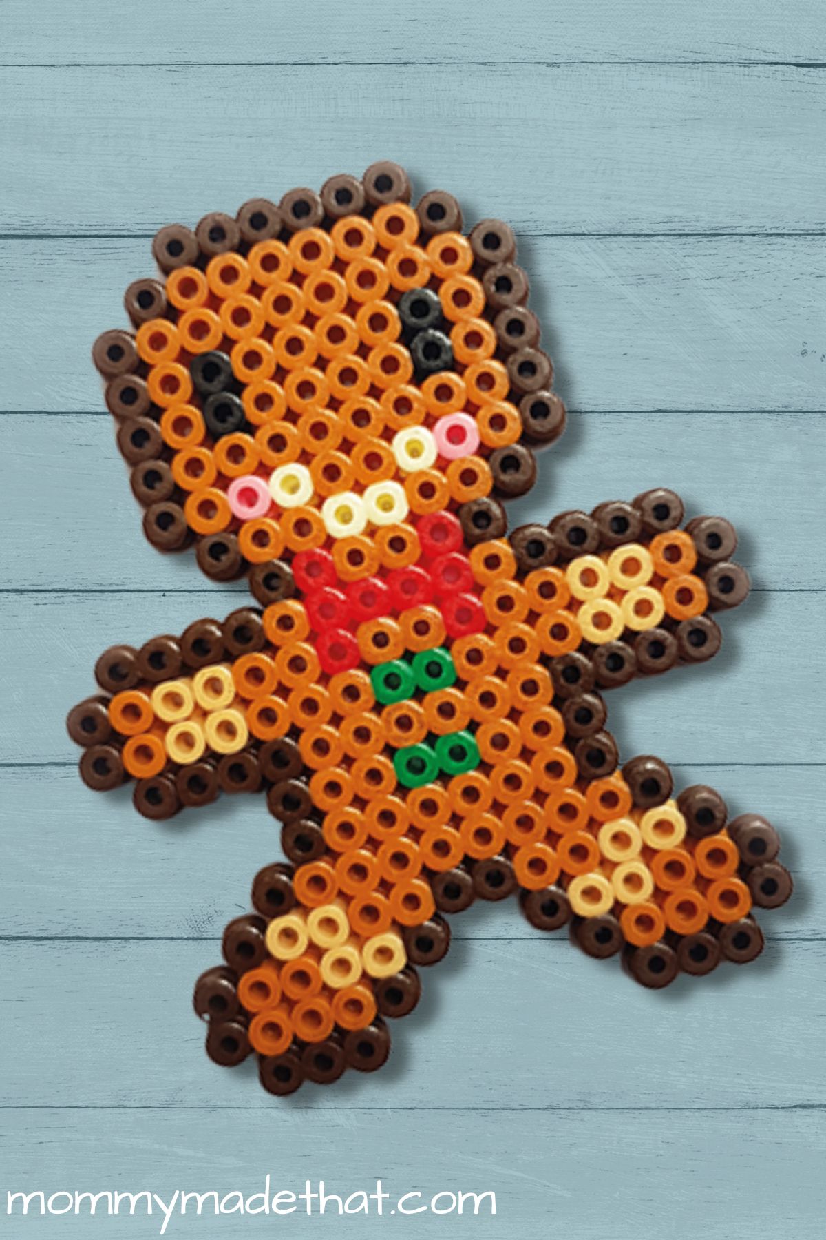 Christmas perler bead gingerbread man