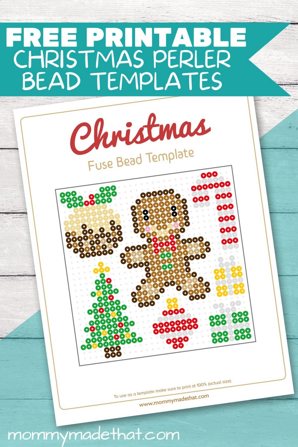 Cute Christmas Perler Bead Patterns Free Printable 