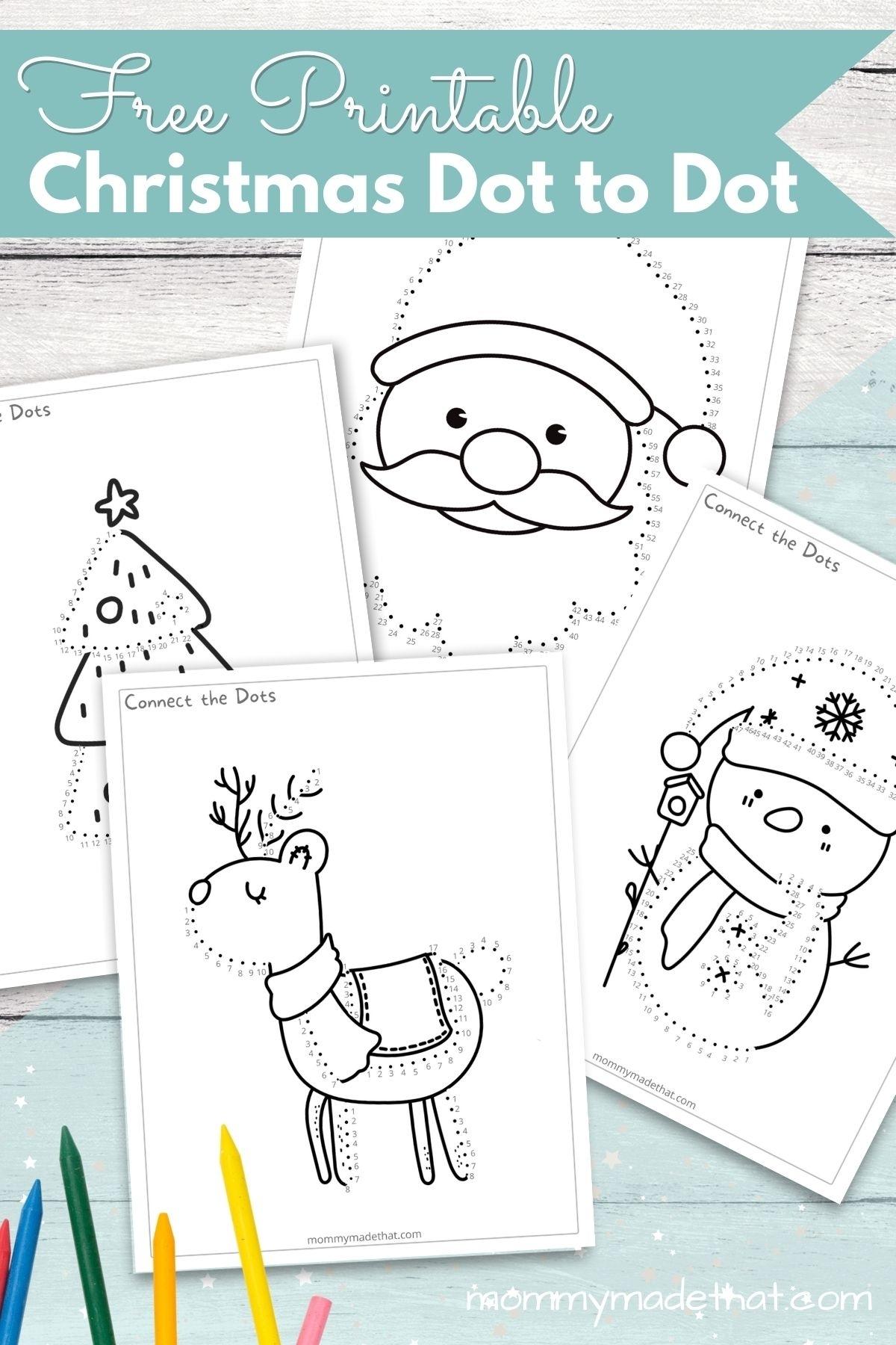 free printable christmas dot to dot