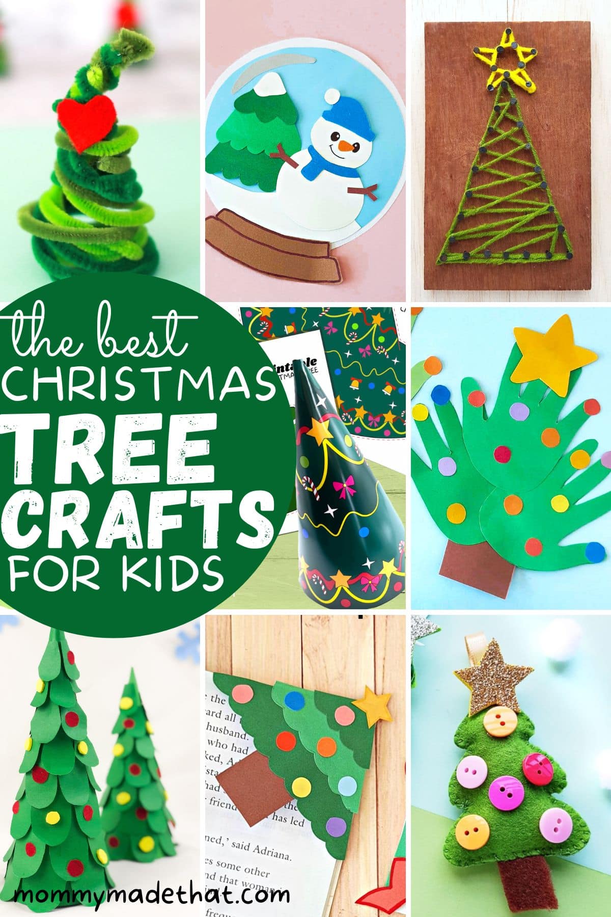 Easy Paper Plate Christmas Tree Craft [Free Template]