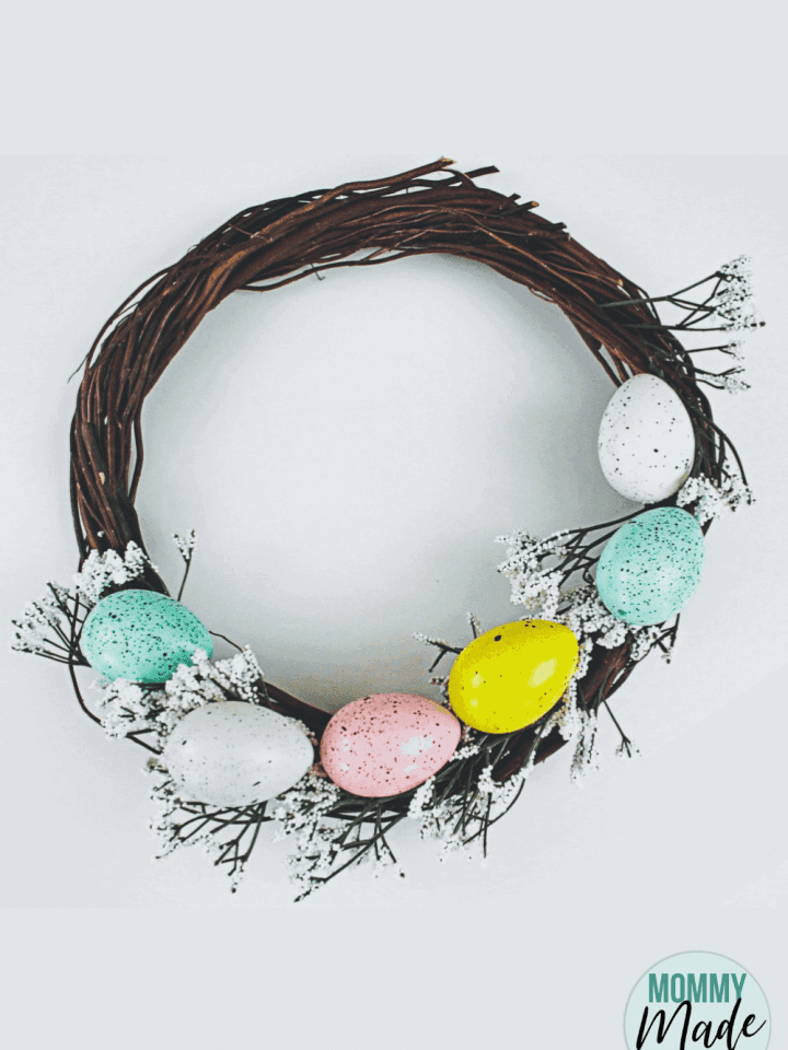 DIY Easter Wreath from Dollar Store Supplies