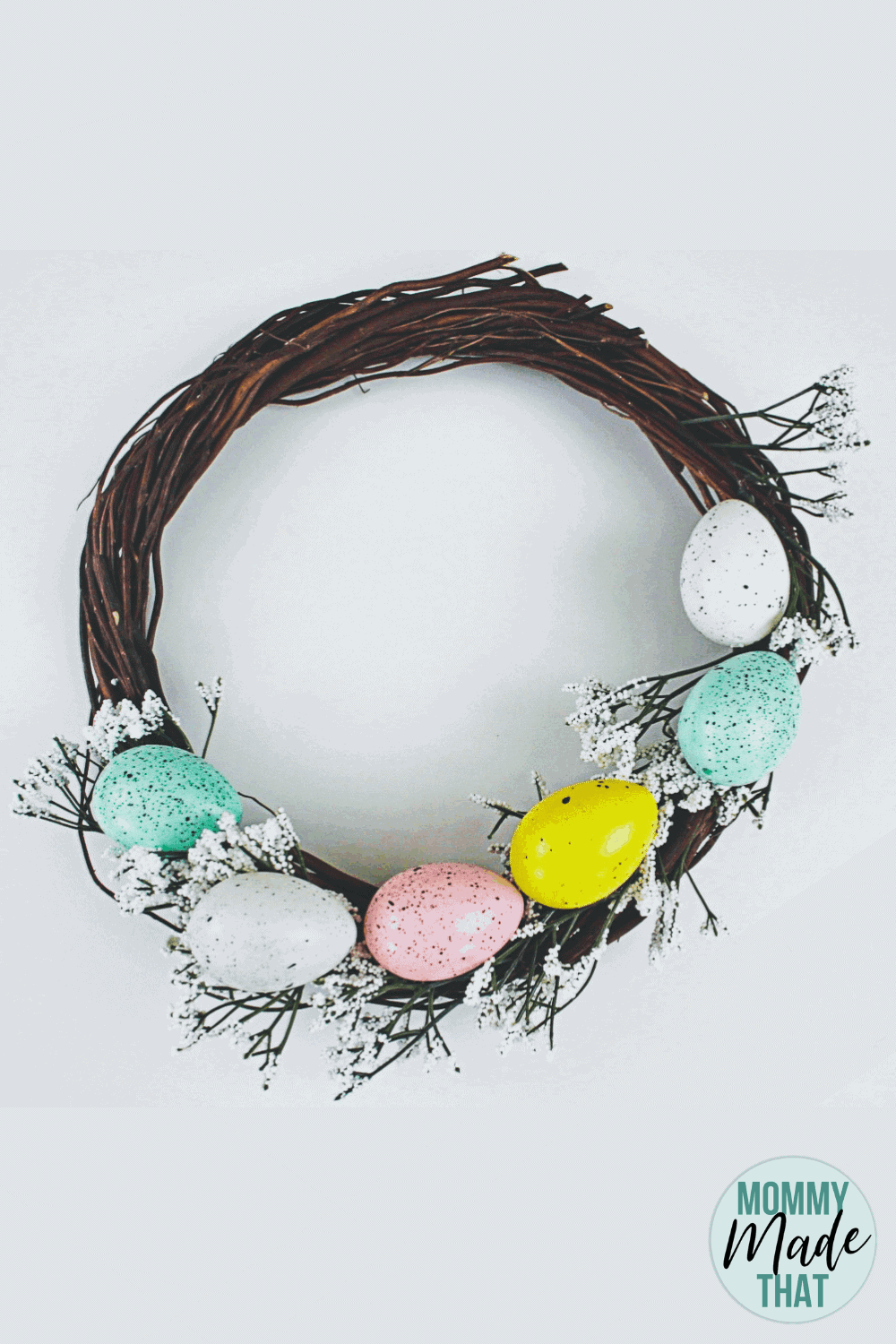 DIY Easter Egg Wreath from the Dollar Store Items