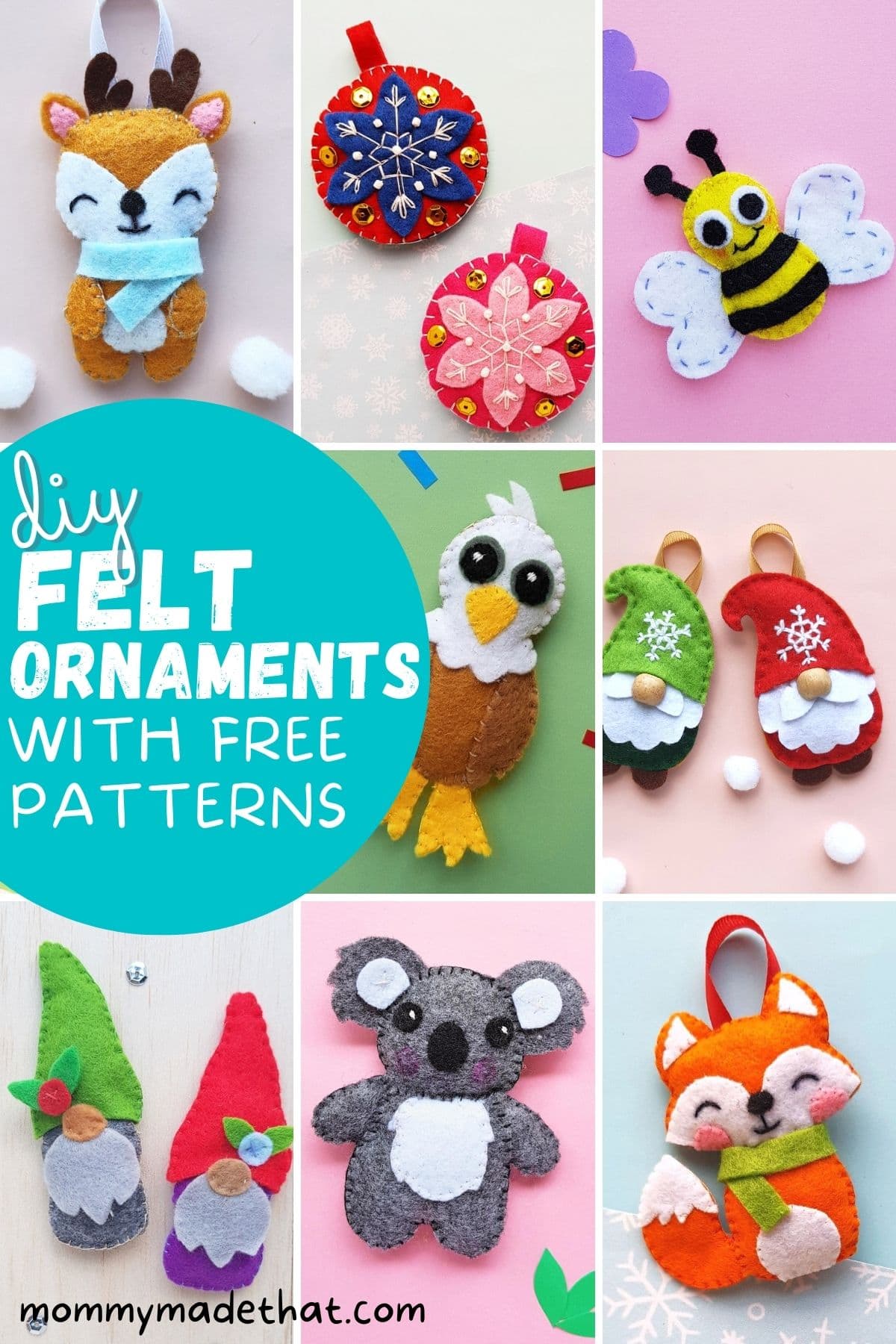 The Cutest DIY Felt Ornaments (With Free Patterns)