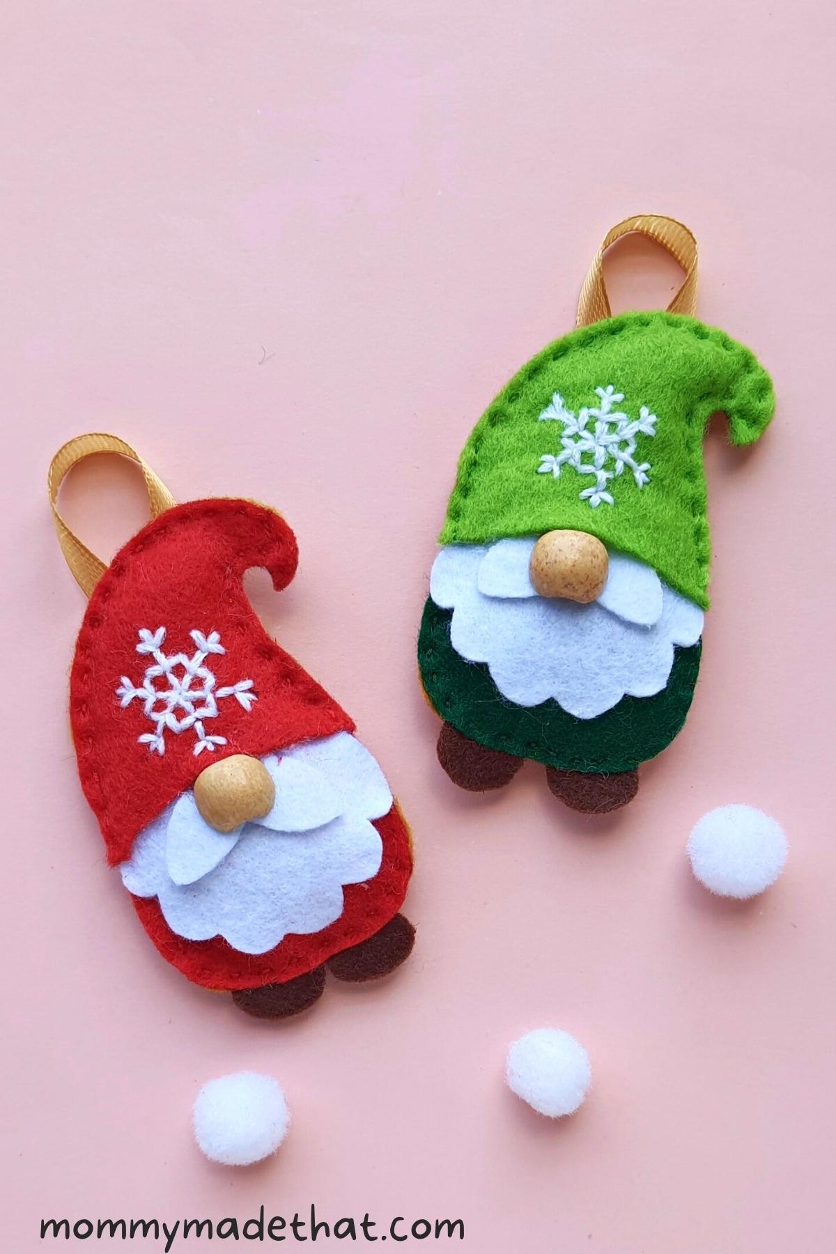 DIY felt ornaments