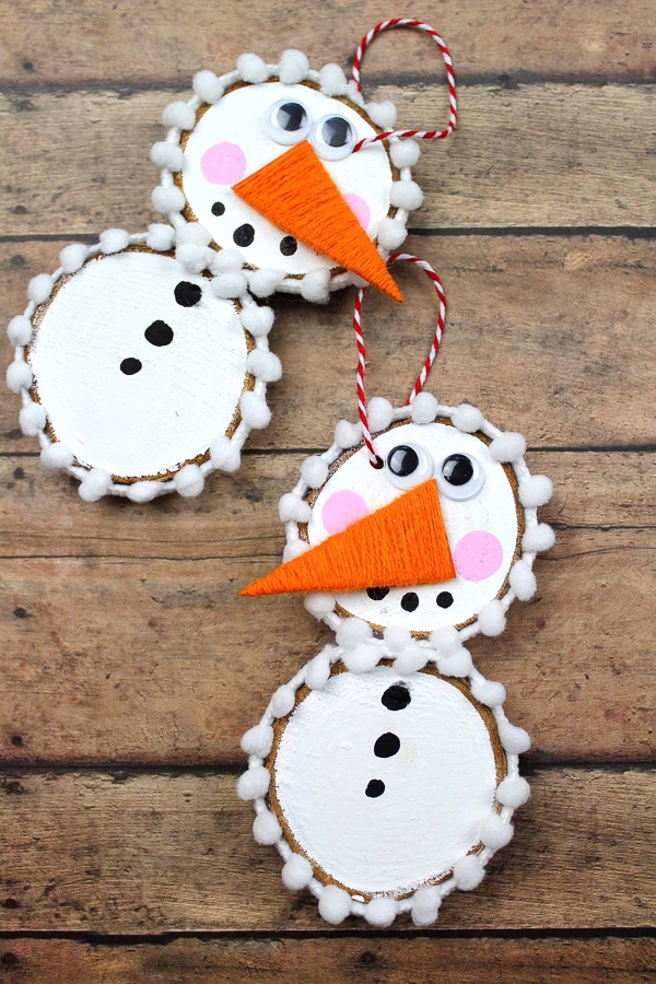 DIY snowman ornament