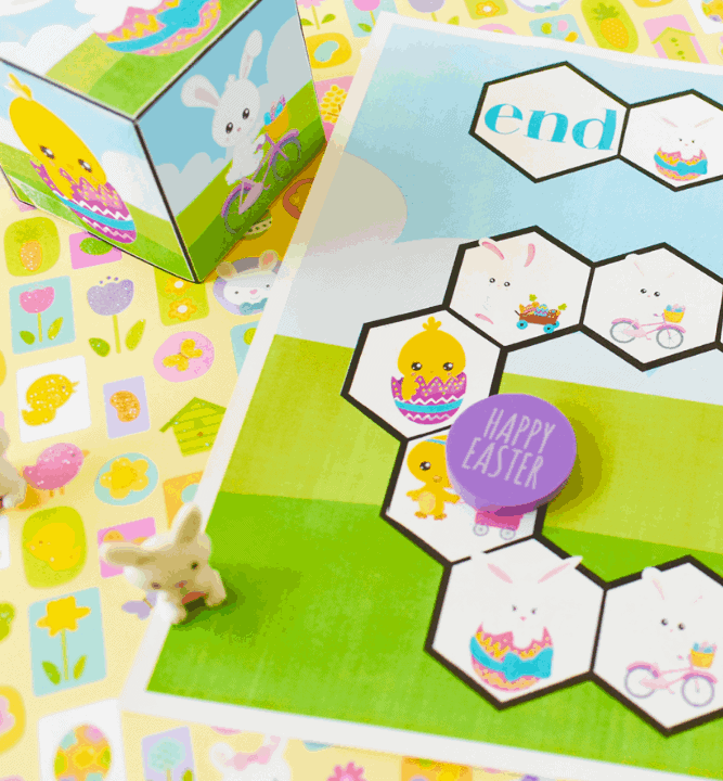 Easter free printable board game.