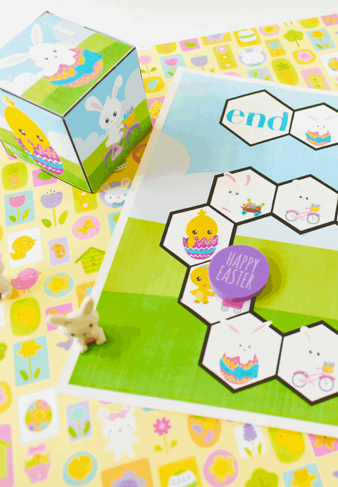 Easter free printable board game.