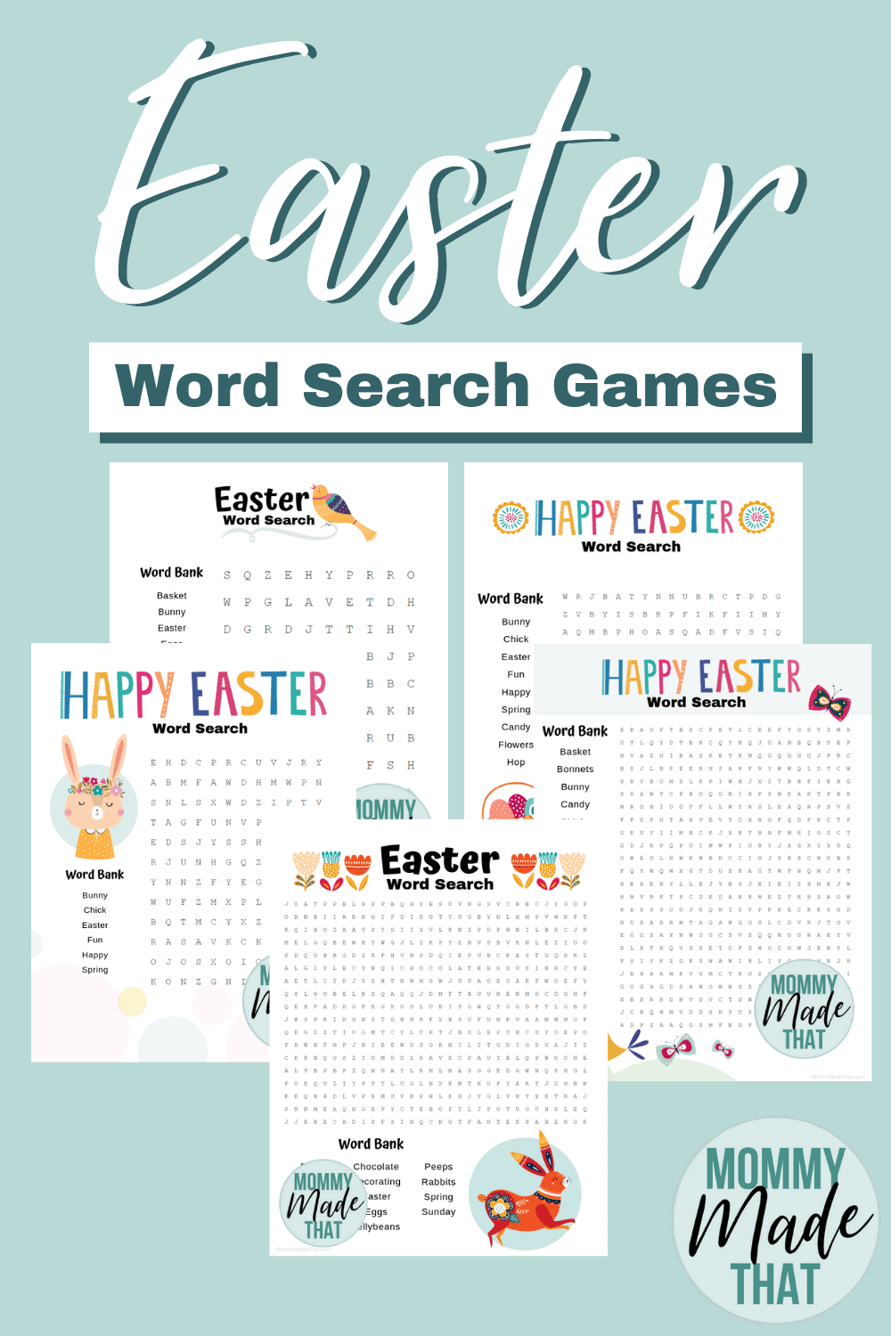 6 Fantastic Free Easter Word Search Printables