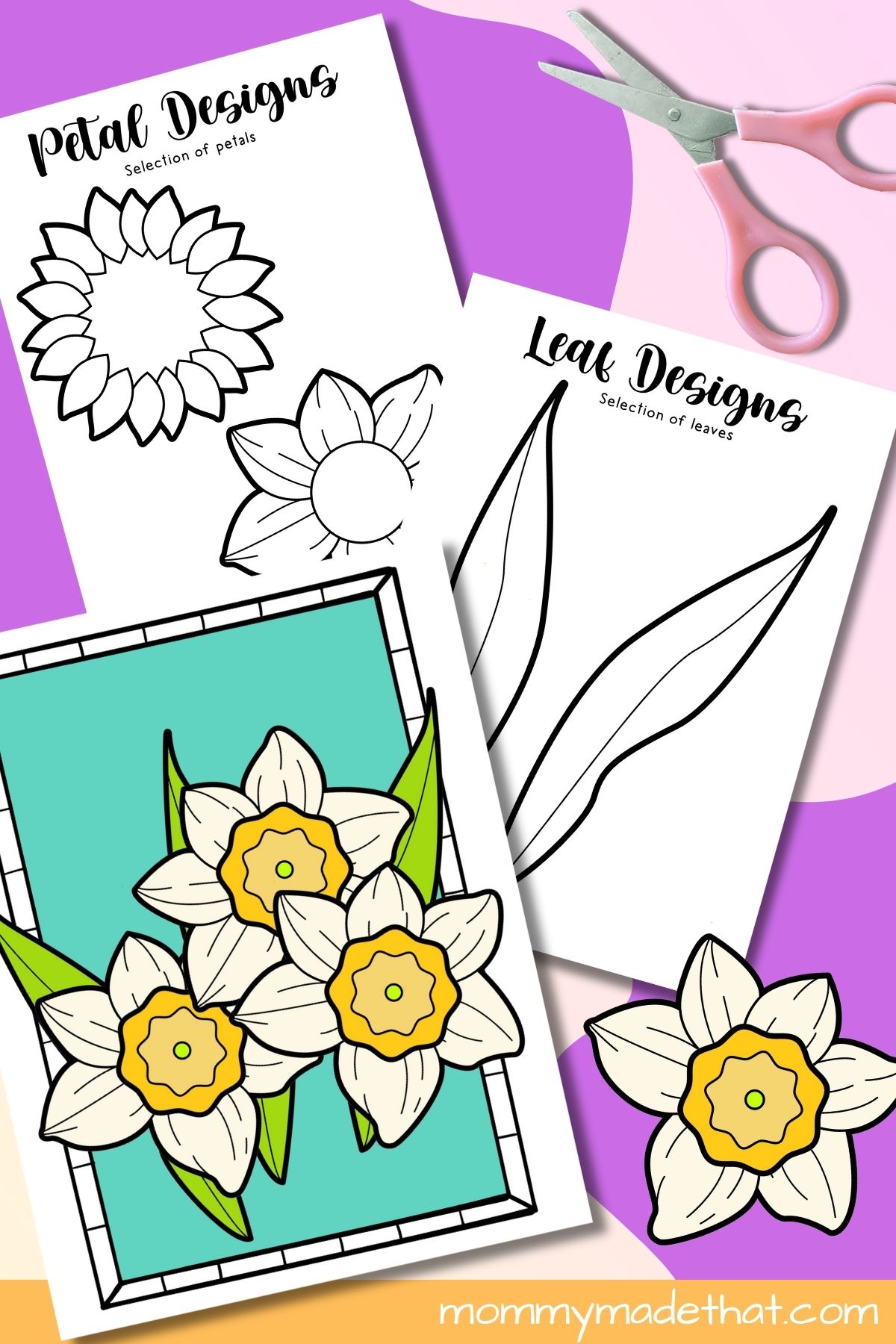 Geeorgia Okeeffe art project printable craft.