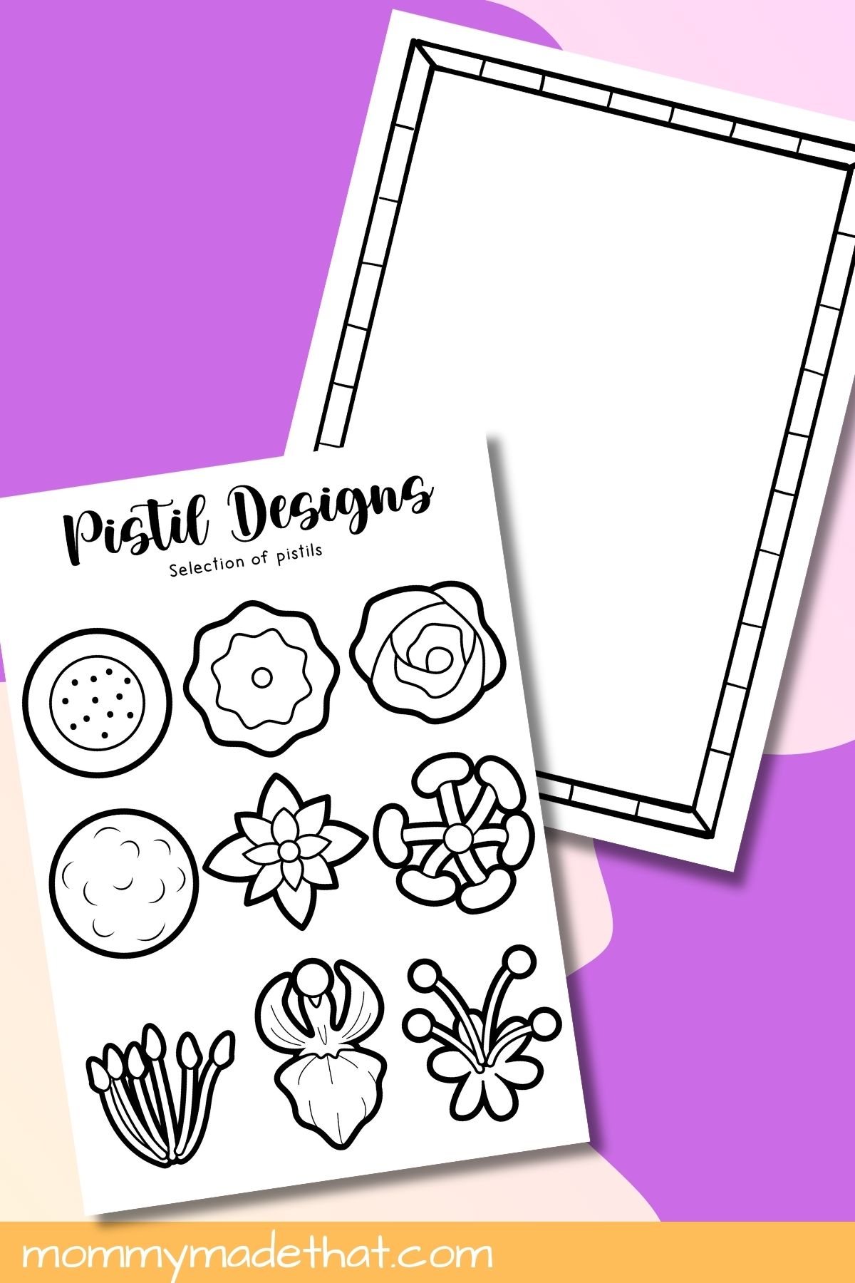 Geeorgia Okeeffe art project printable craft.