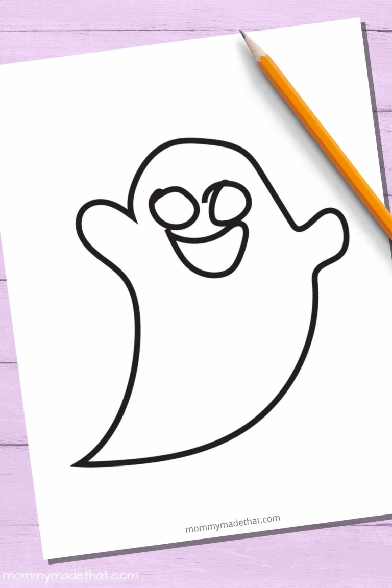 Free Printable Ghost Template (Lots to grab!)