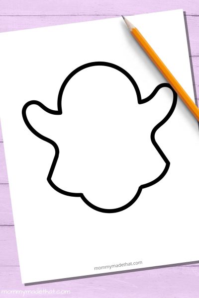 Free Printable Ghost Template (Lots to grab!)