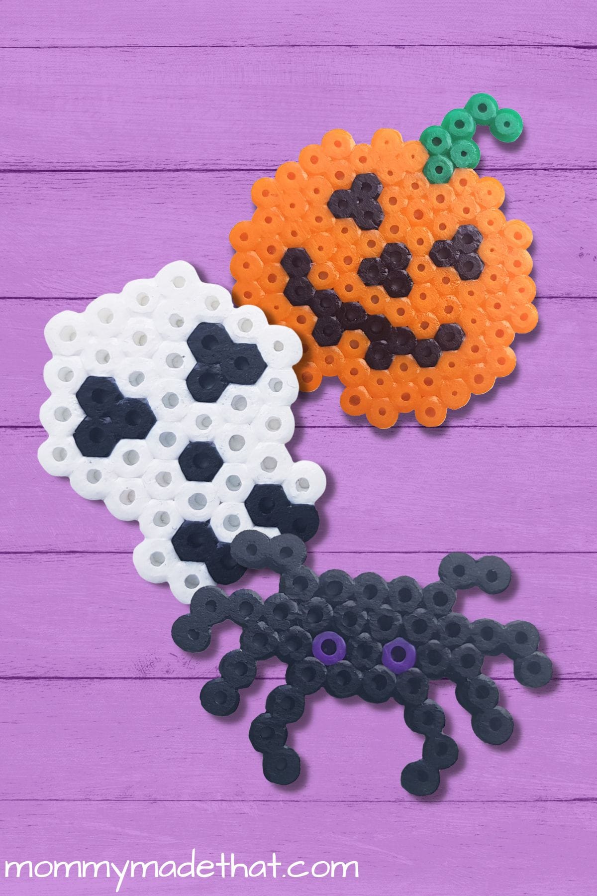 Halloween craft using perler beads