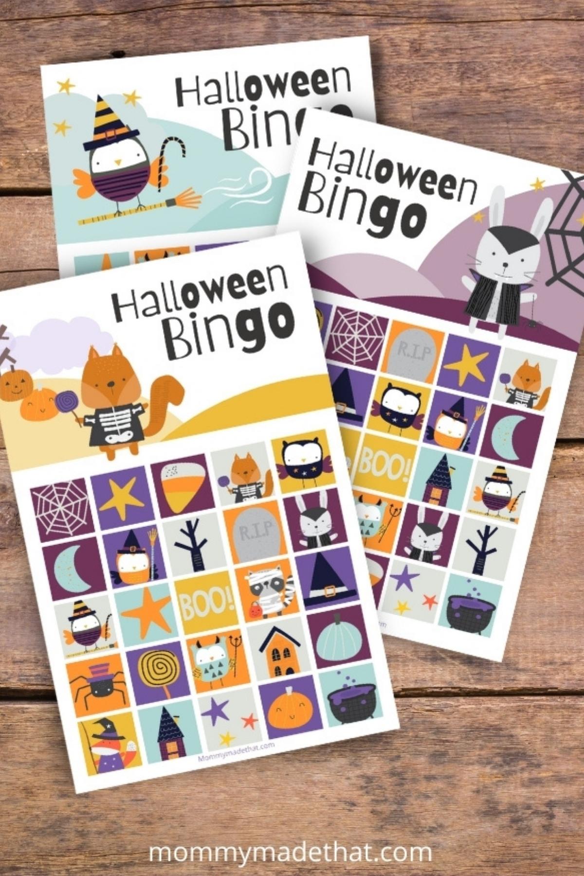 printable halloween bingo game