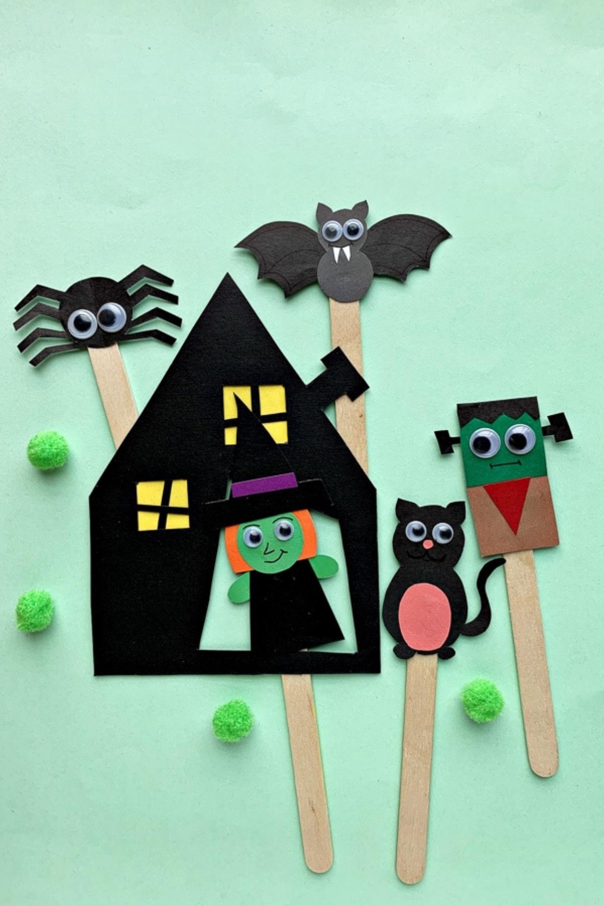 printable halloween puppets