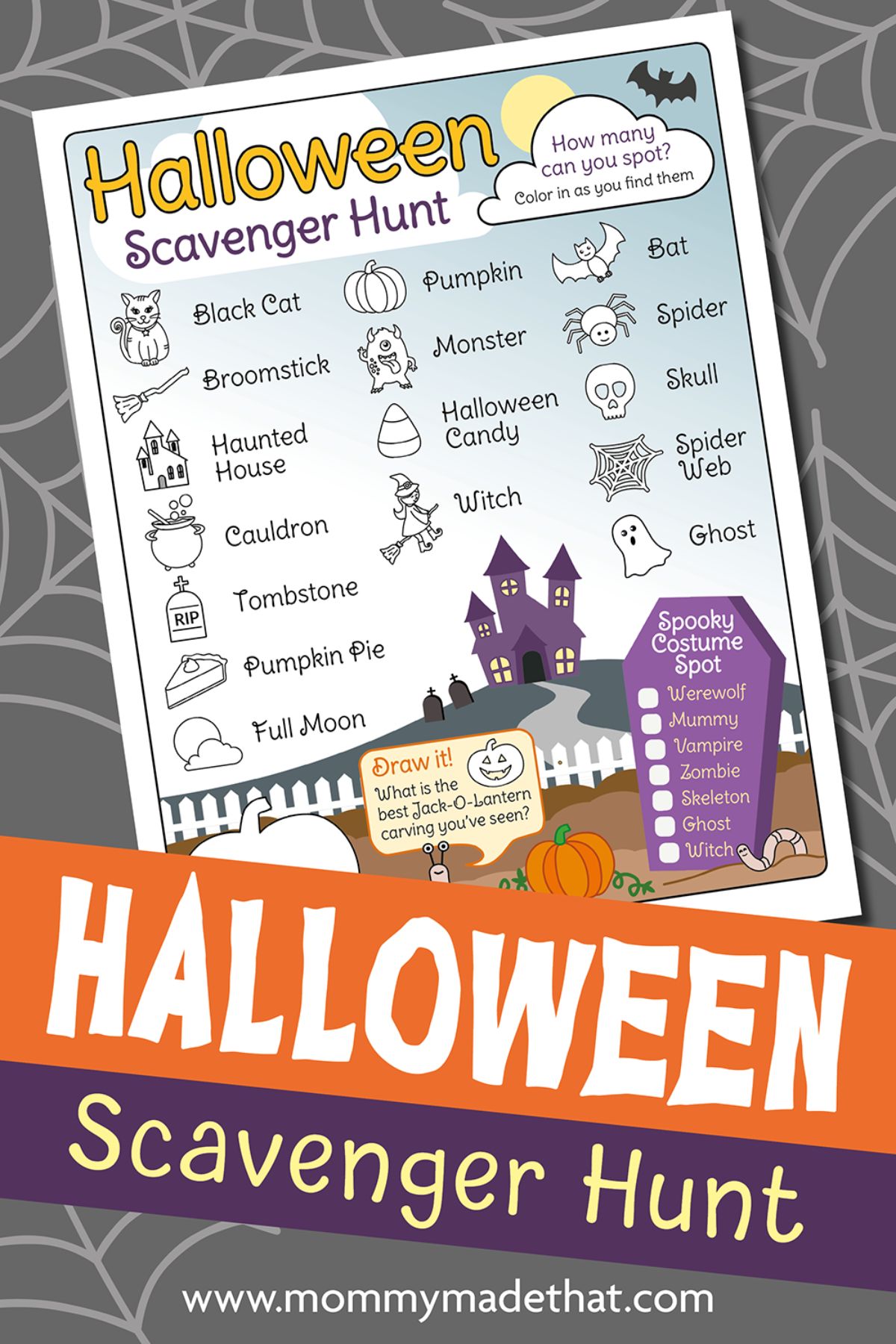 halloween scavenger hunt for kids