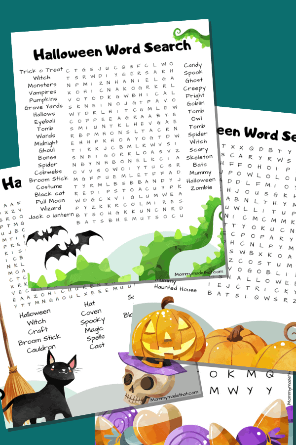 Spooktacular Halloween Word Searches