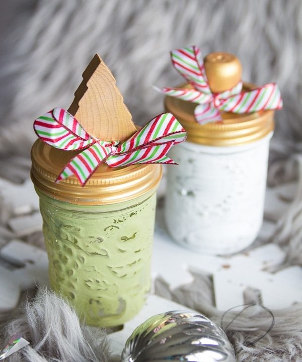how to paint mason jars for christmas gifts tutorial