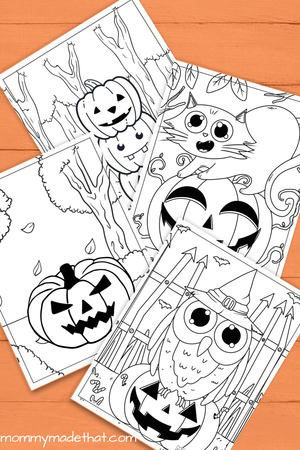 Halloween Jack-o'-Lantern coloring page