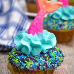 Mermaid tail cupcakes