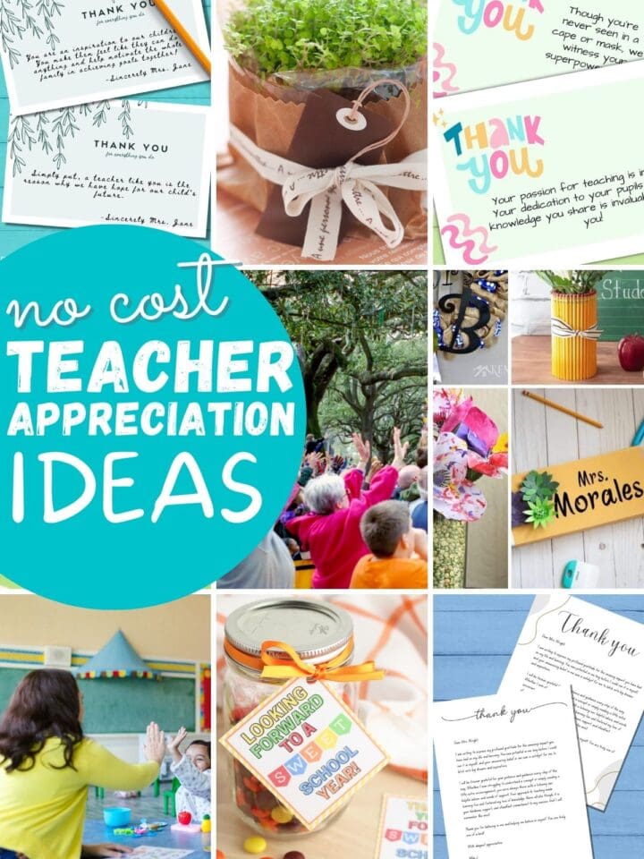no cost teacher appreciation ideas