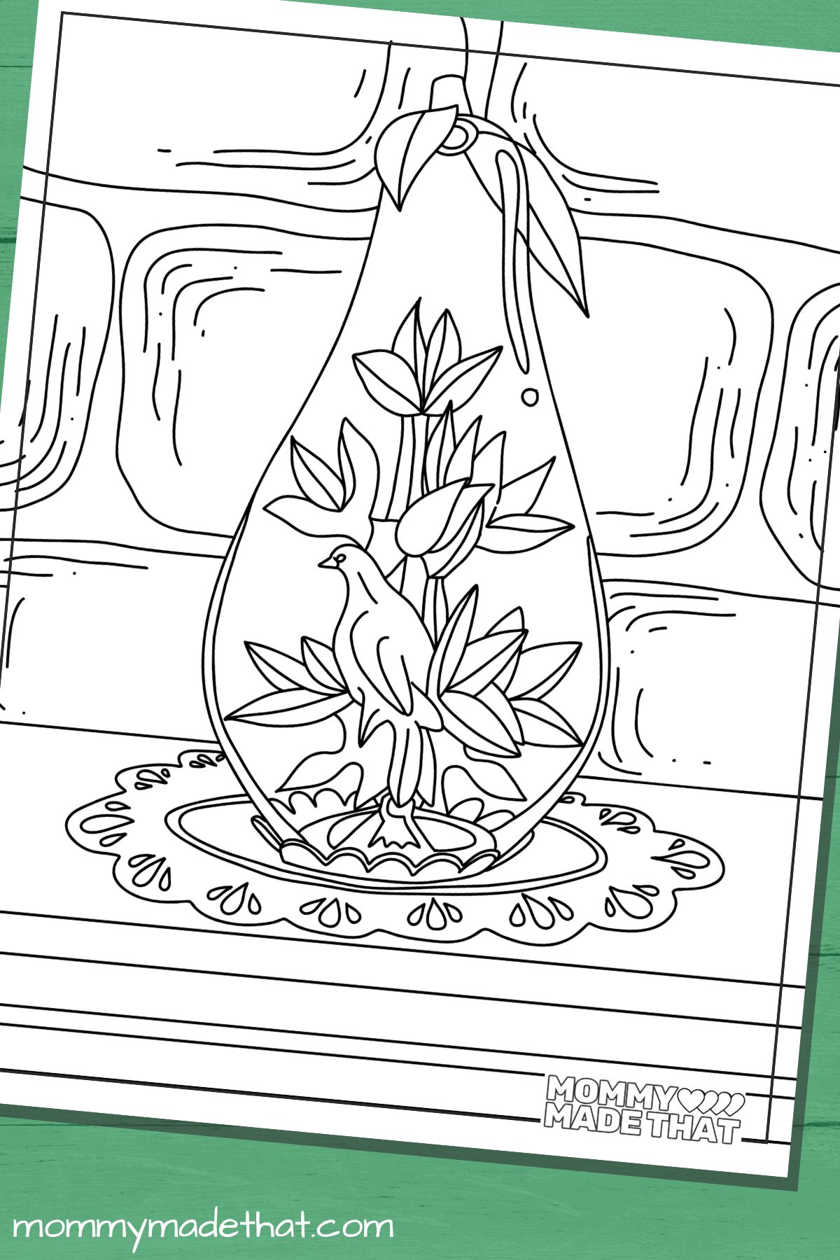 vintage Christmas printable coloring pages