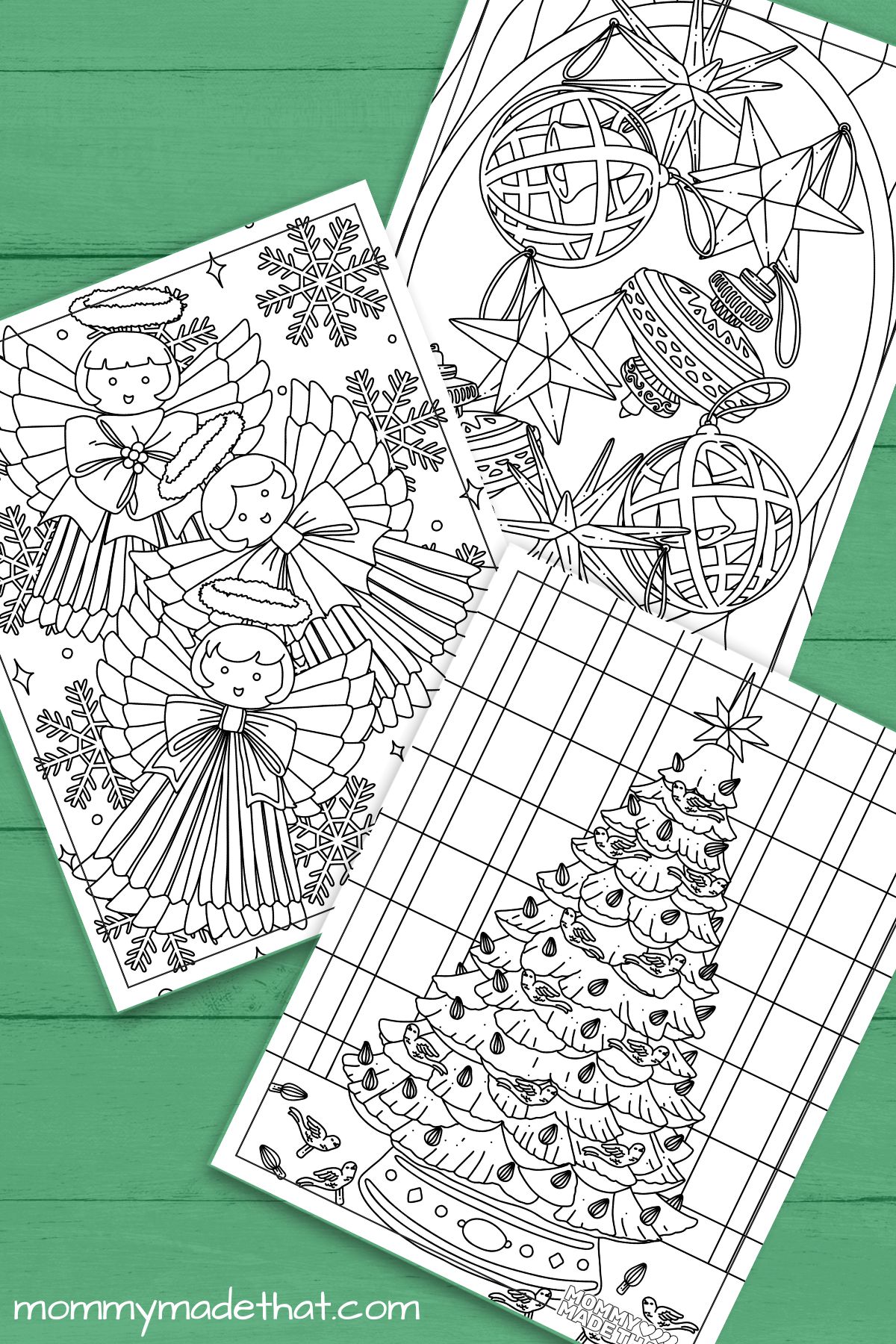 Old fashioned Christmas coloring pages