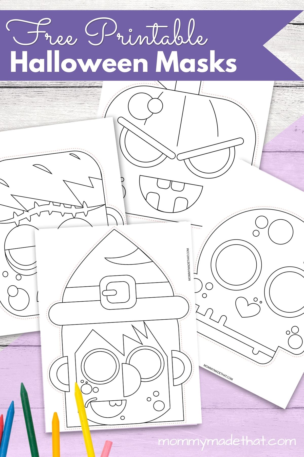 Free Halloween Printable Coloring Masks