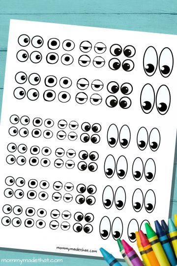 Free Printable Googly Eyes (Tons of Sizes )