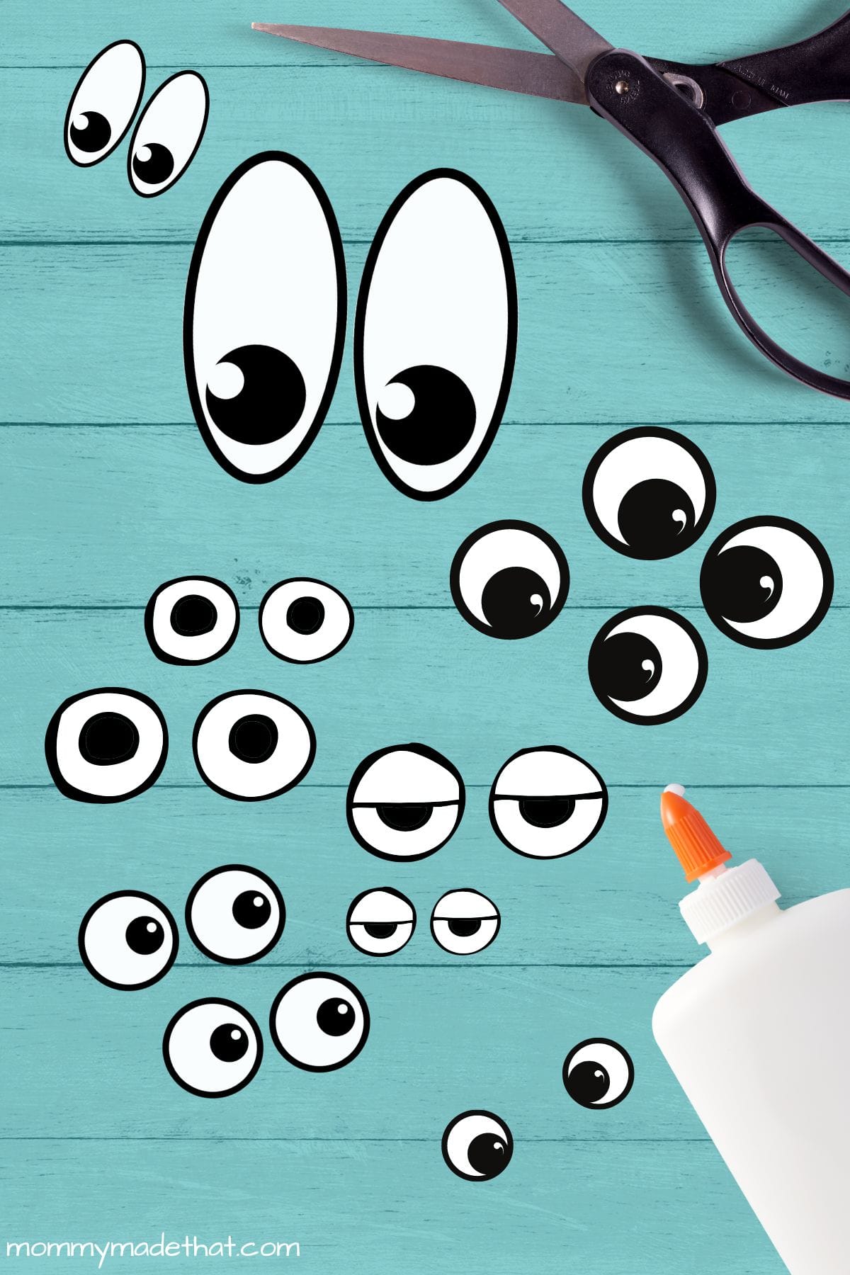 Googly Eye Template Printable  Printables, Things to sell, Craft eyes