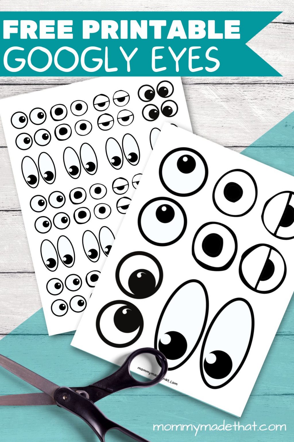 Free Printable Googly Eyes (Tons of Sizes )