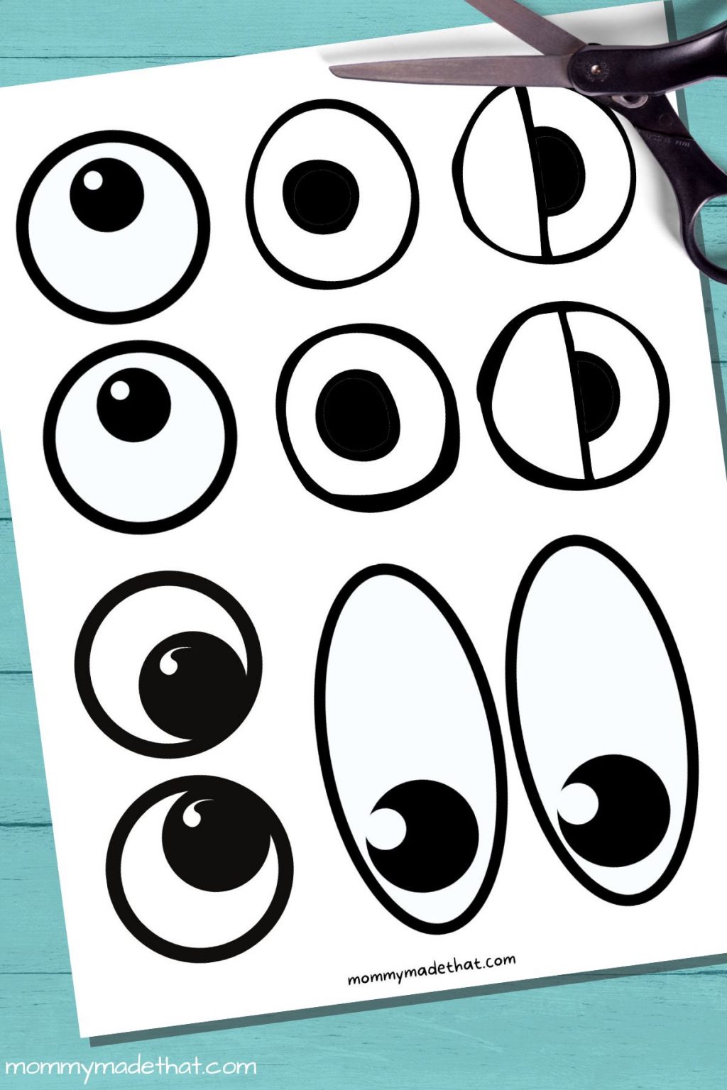 Free Printable Googly Eyes (Tons of Sizes!)