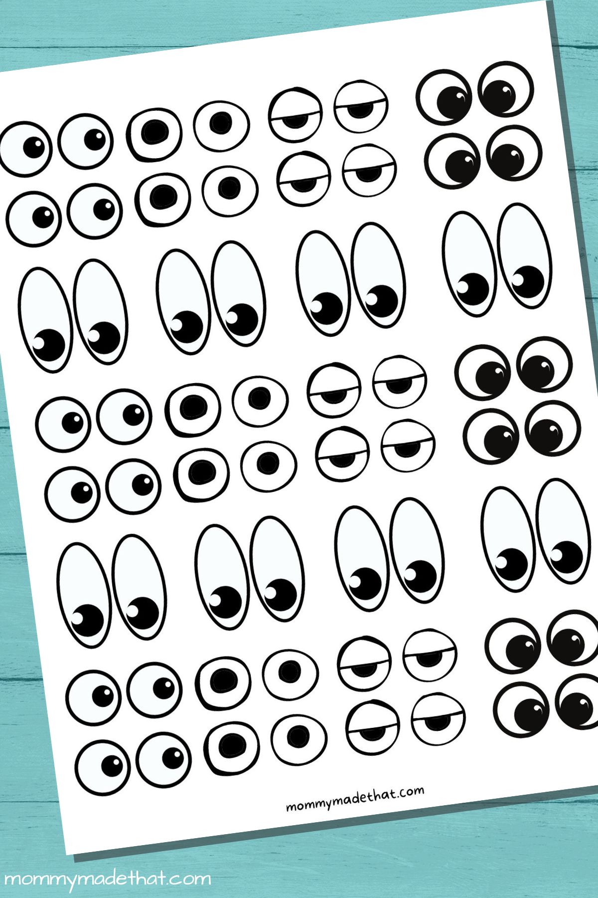 printable eye template