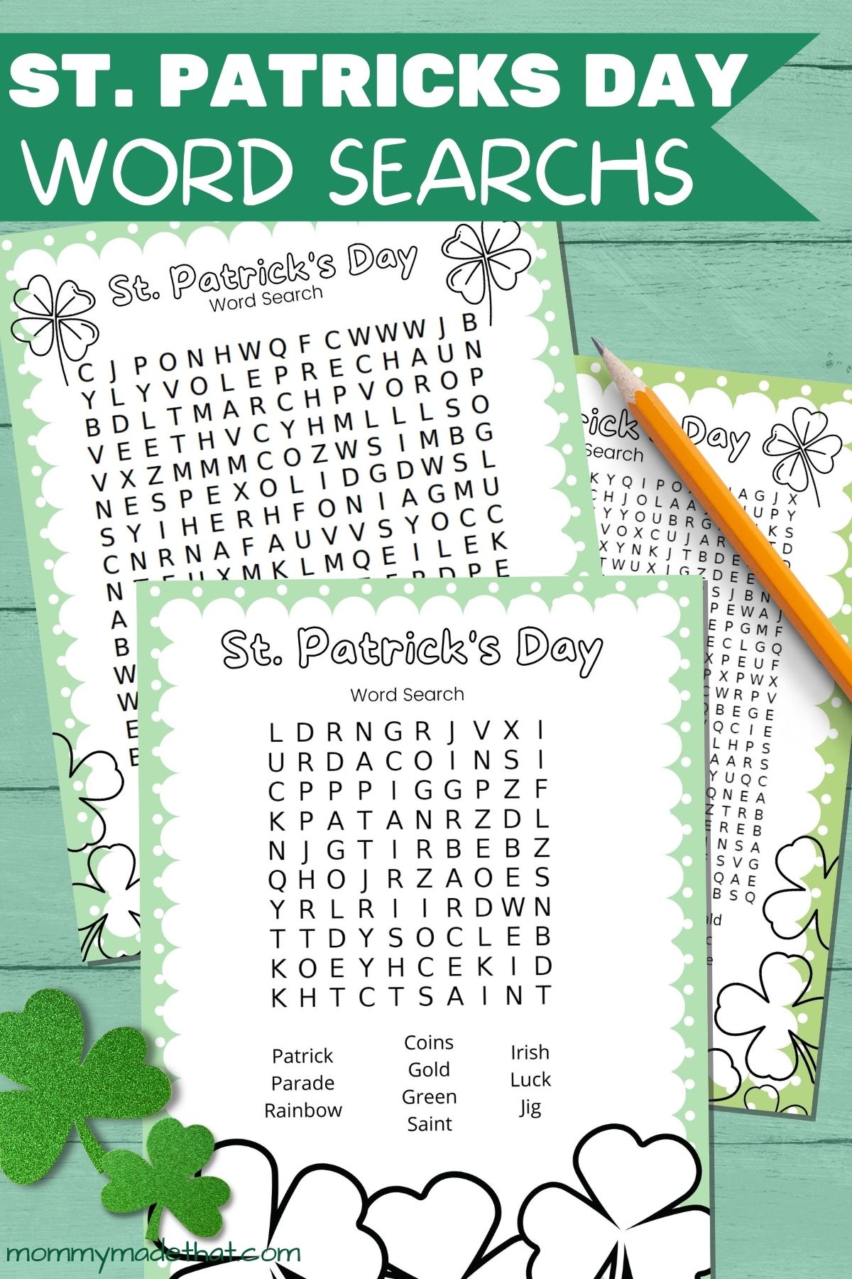 St. Patricks Day word searches
