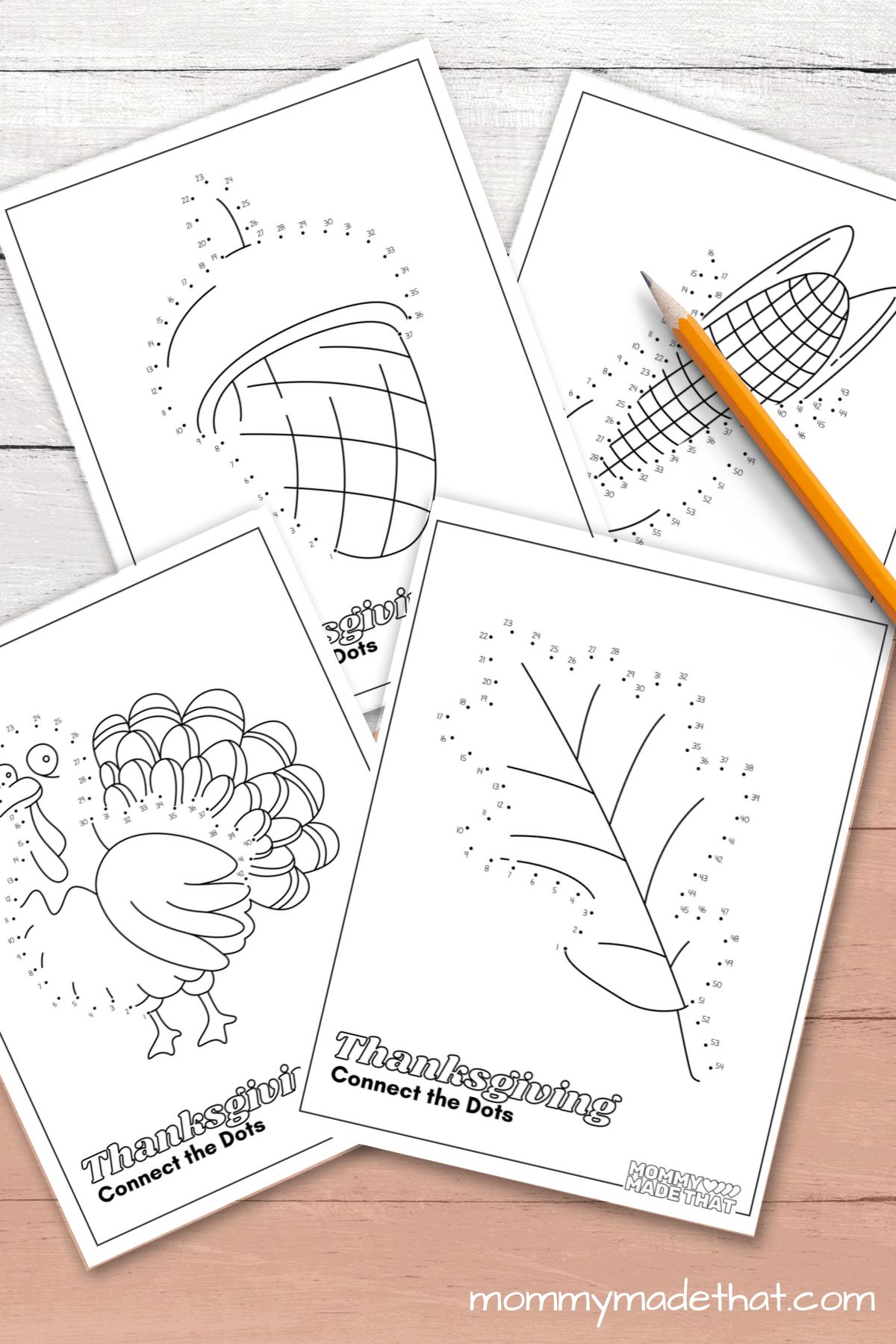 Thanksgiving Connect the Dots (Lots of Fun Free Printables!)