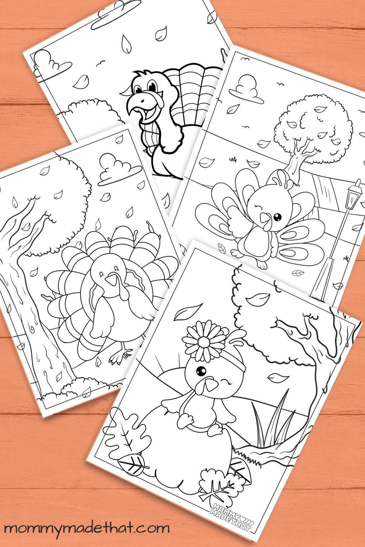Printable turkey coloring pages
