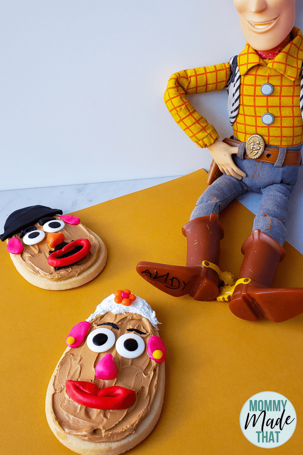 Mr. & Mrs. Potato Head Toy Story Cookies