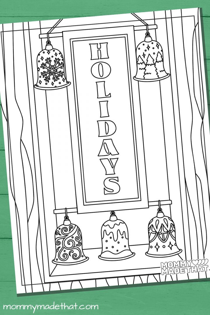 Old Fashioned Christmas Coloring Pages (A Vintage Christmas!)