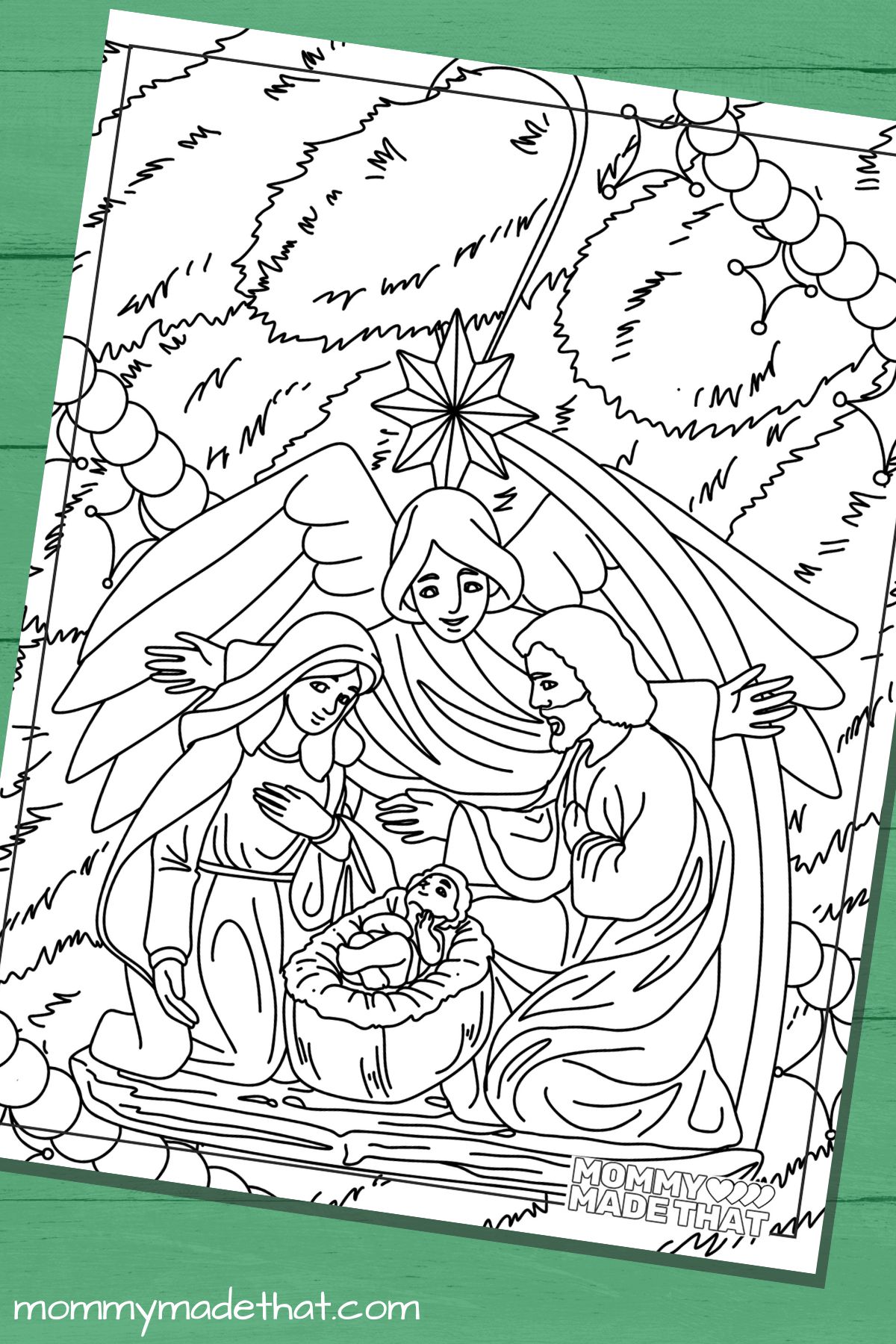 Vintage Christmas coloring sheets