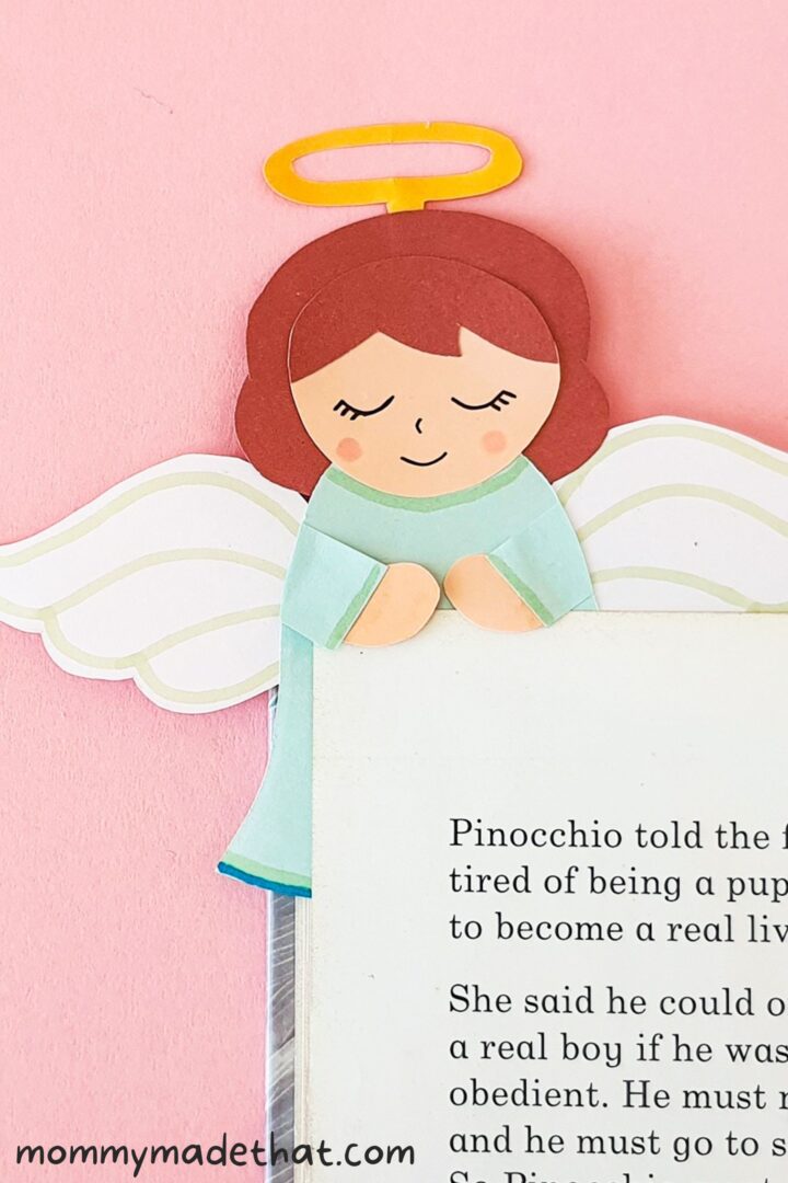 Angel Bookmark Craft (Free Printable Template)