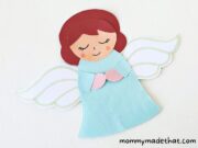 Angel Bookmark Craft (Free Printable Template)